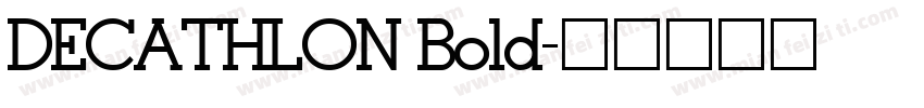 DECATHLON Bold字体转换